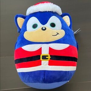 Santa Sonic The Hedgehog Squishmallow